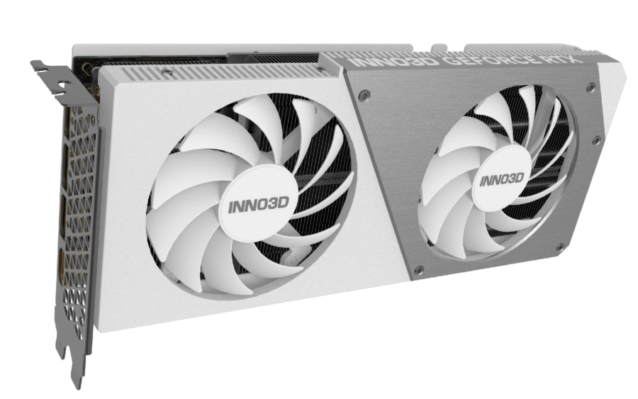 Inno3D NVIDIA GeForce RTX 4070 Twin X2 White OC Front View