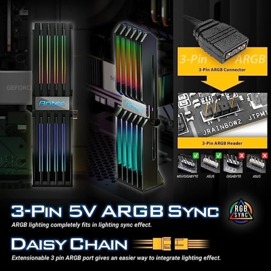 Antec ARGB Graphics Card Holder Daisy Chain