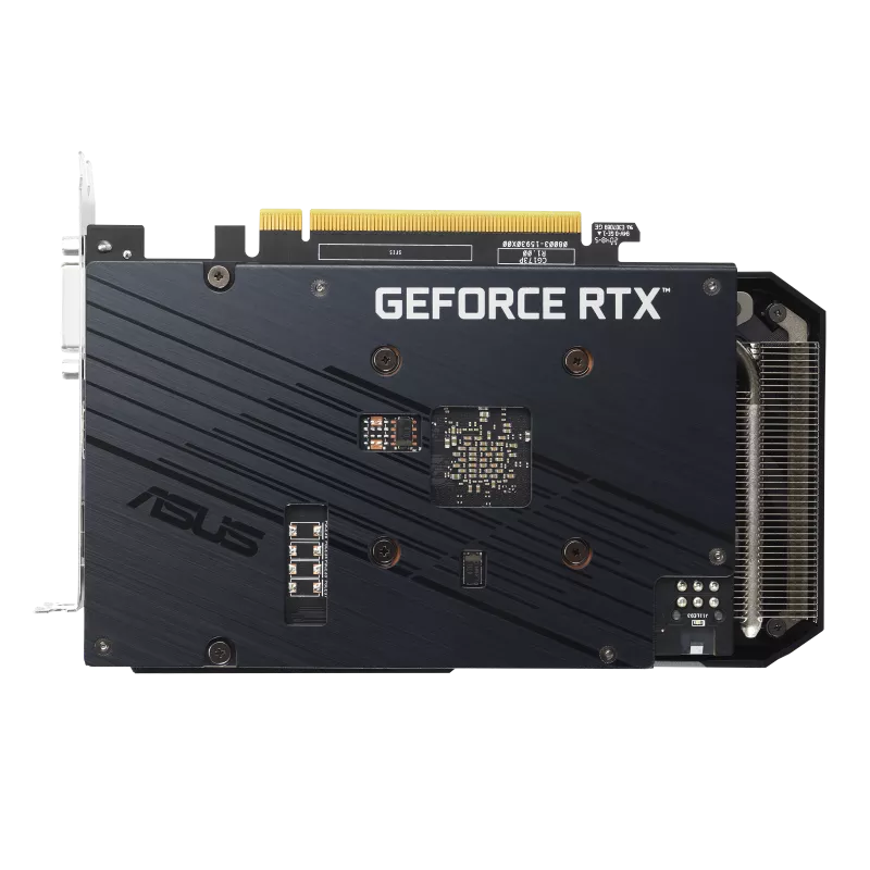 ASUS Dual NVIDIA GeForce RTX 3050 V2 Backplate View