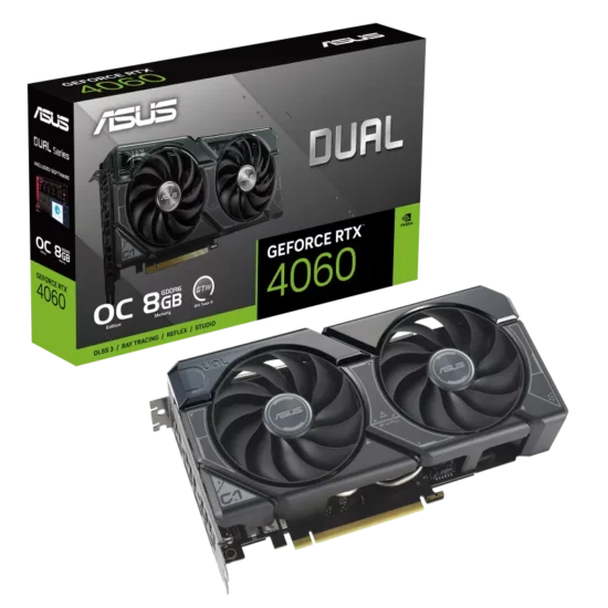 ASUS Dual NVIDIA GeForce RTX 4060 OC Edition Box View