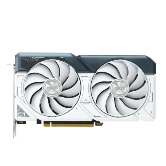 ASUS Dual NVIDIA GeForce RTX 4060 Ti White OC Edition Front View