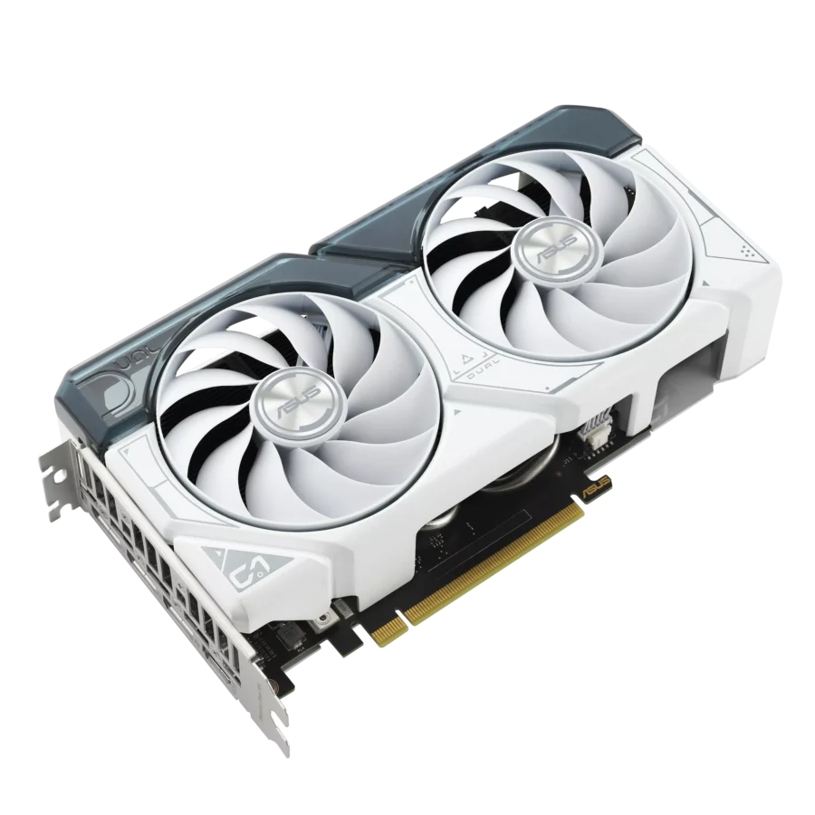 Asus DUAL RTX4060 OC White Front Top View