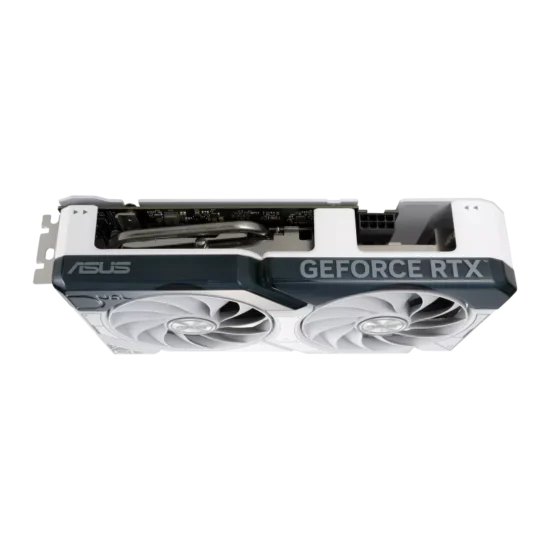 ASUS Dual NVIDIA GeForce RTX 4060 Ti White OC Edition Top View
