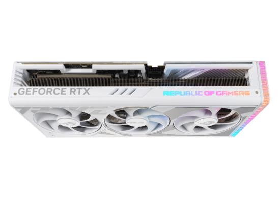 ASUS ROG Strix NVIDIA GeForce RTX 4090 White OC Top View
