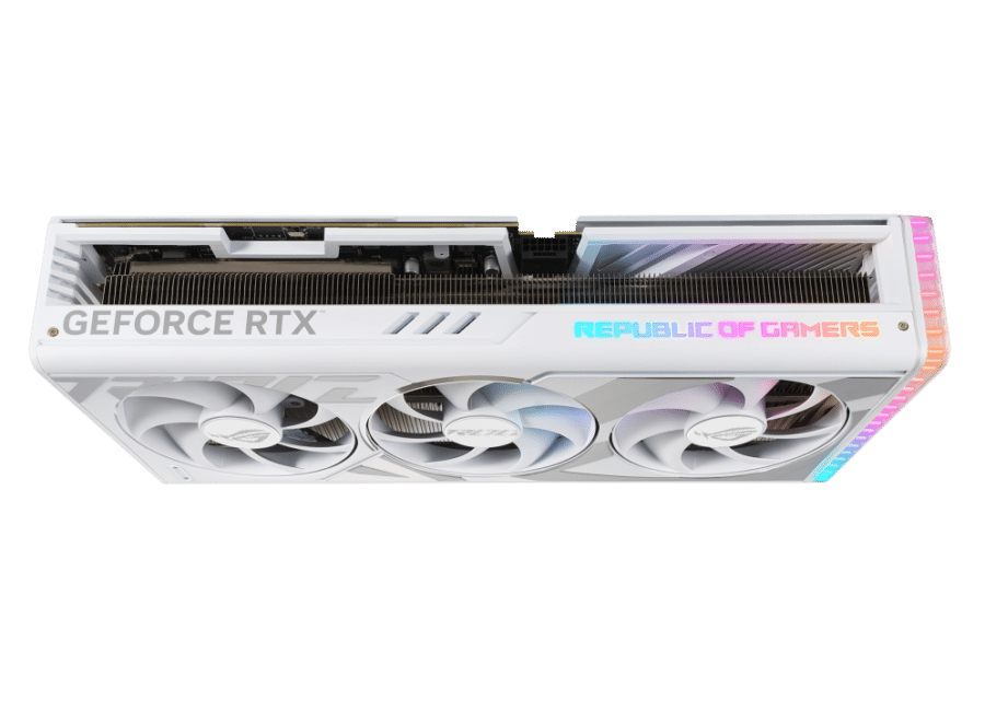 ASUS ROG Strix NVIDIA GeForce RTX 4090 White OC Top View