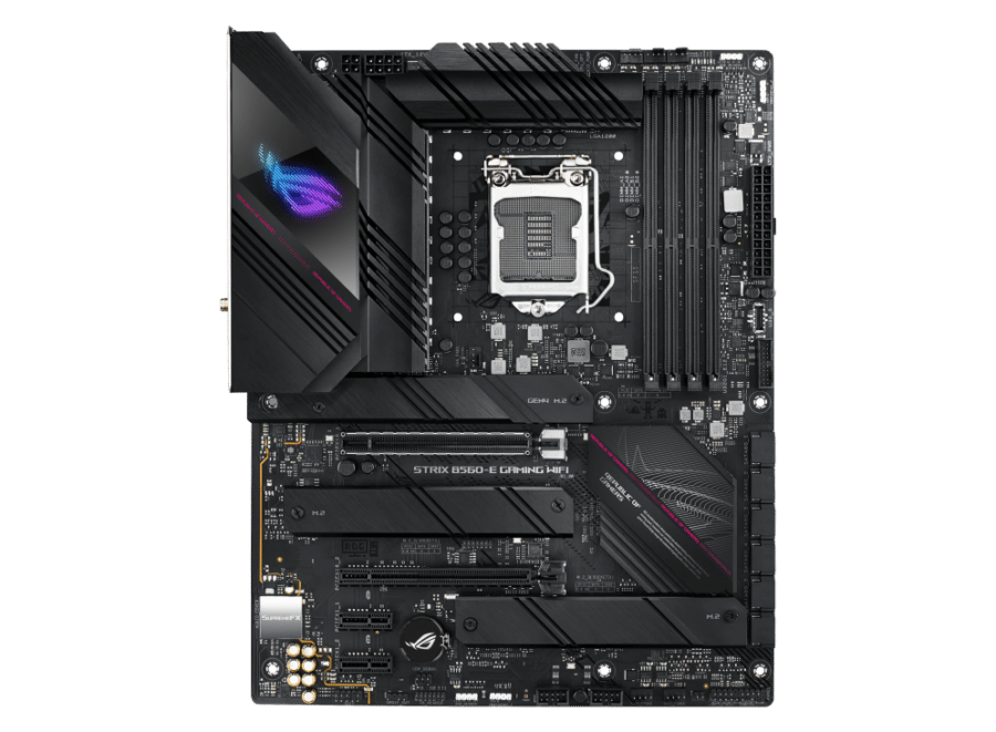 ASUS ROG Strix B560-E Gaming WiFi Motherboard Front Flat View