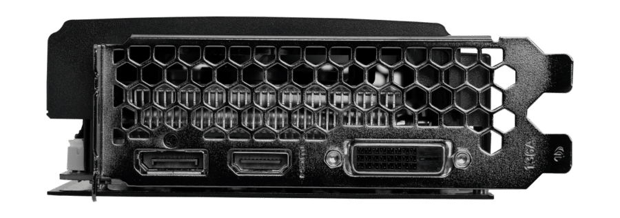 Palit NVIDIA GeForce RTX 3050 Dual V2 I/O Panel View