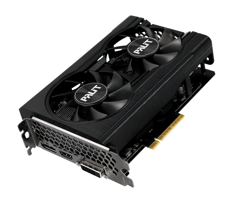Palit NVIDIA GeForce RTX 3050 Dual V2 Angled Front View