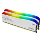 Kingston FURY Beast RGB White Special Edition Front Angled View