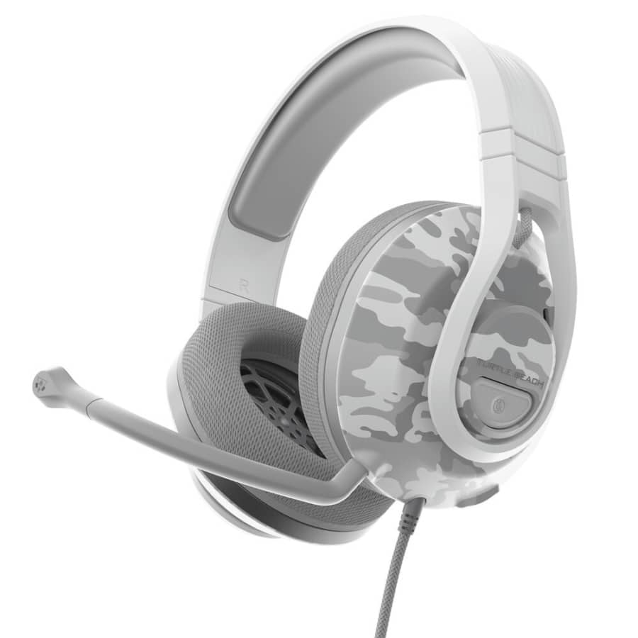Turtle Beach Recon 500 Wired White Front Angled View