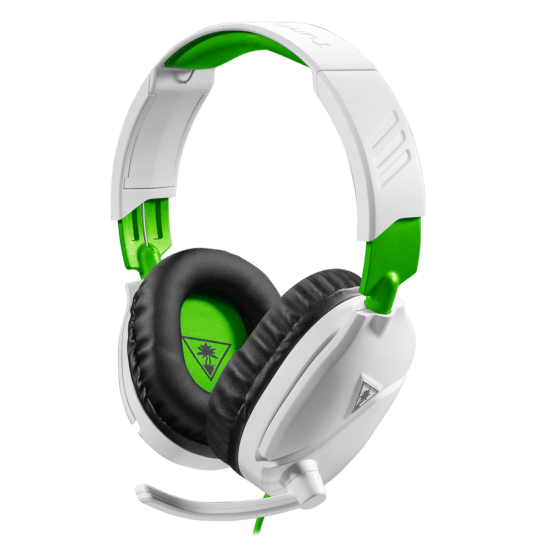 Turtle Beach Recon 70 White & Green Angled View