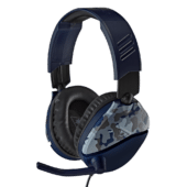 Turtle Beach Recon 70 Blue Camo Front Angled View