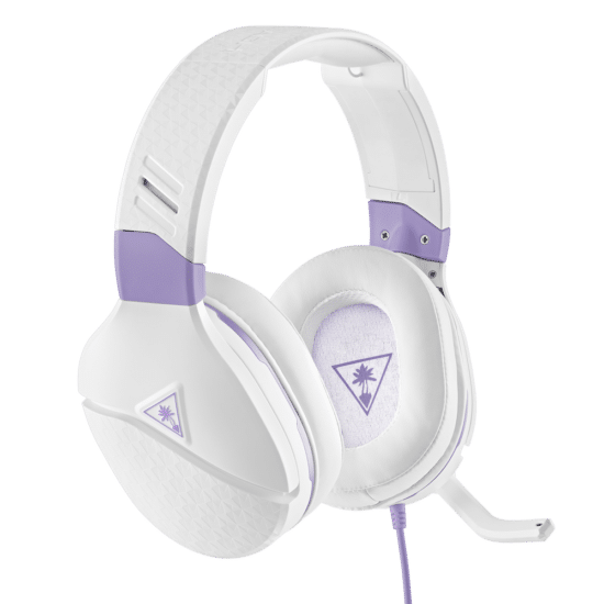 Turtle Beach Recon Spark Purple White Front Angled View