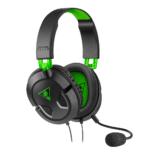 Turtle Beach Recon 50X Black & Green Front Angled View