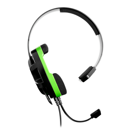 Turtle Beach Recon Chat Black & Green Angled Front View