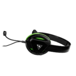 Turtle Beach Recon Chat Black & Green Angled Side Flat View
