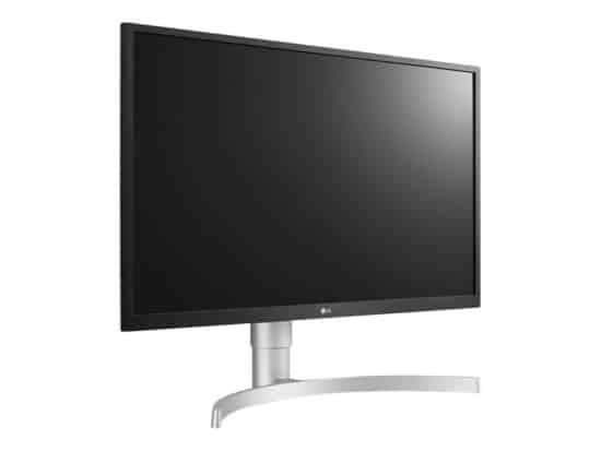 LG 27UL550P-W Angled Front View