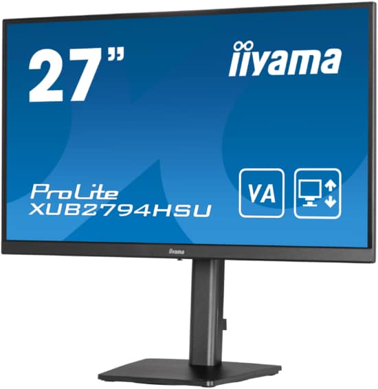 Iiyama Prolite XUB2794HSU-B1 1920 x 1080 FHD Monitor Left Side View