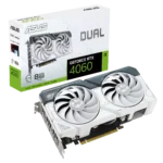 ASUS Dual NVIDIA GeForce RTX 4060 White Box View