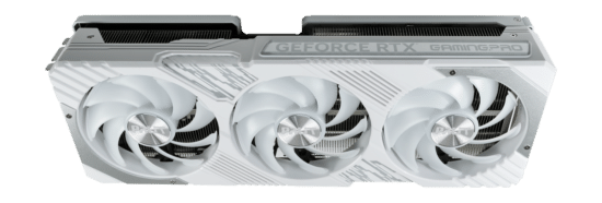 Palit GamingPro NVIDIA GeForce RTX 4070 Ti OC White Angled Front View