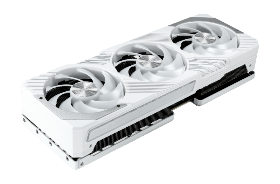 Palit GamingPro NVIDIA GeForce RTX 4070 Ti OC White Top Front View