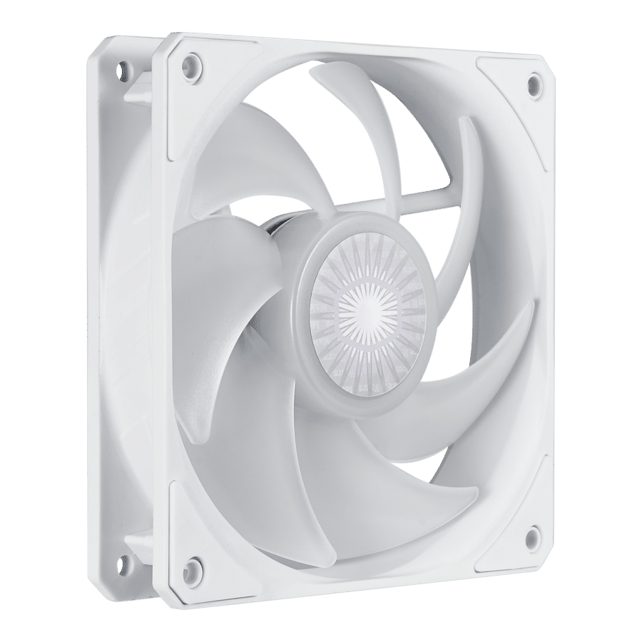 Cooler Master SickleFlow 120 ARGB White Angled View