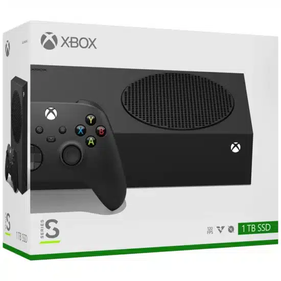 Xbox Series S 1TB Carbon Black Box View