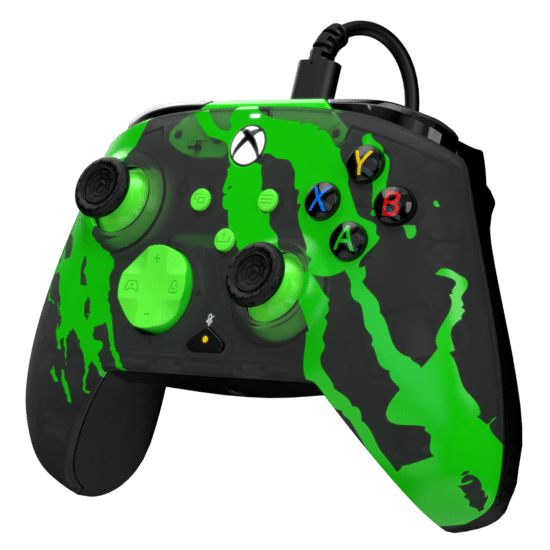 PDP Rematch Glow Wired Controller - Jolt Green (Xbox X|S, Xbox One, PC)