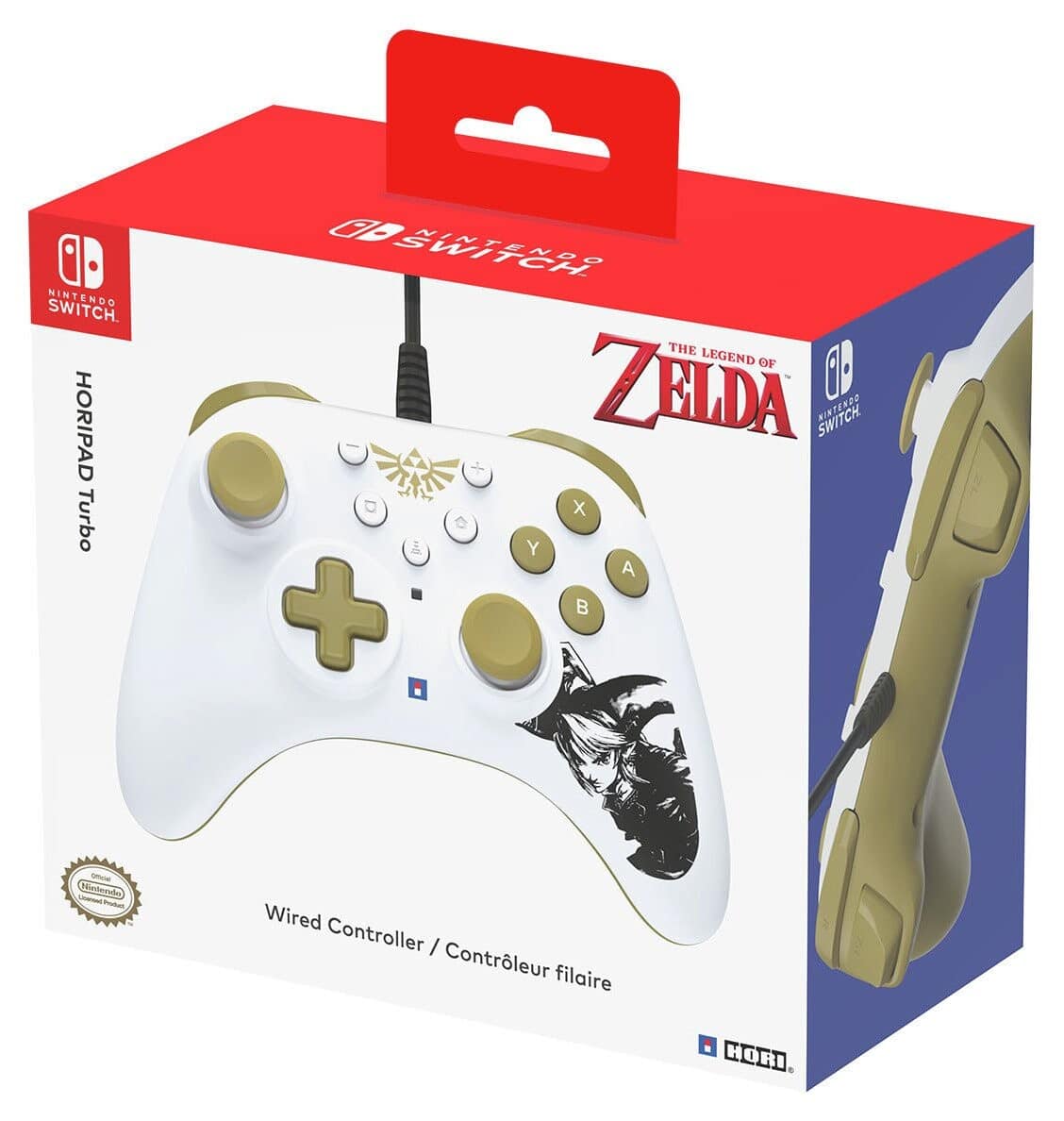 HORIPAD Turbo Wired Controller for Nintendo Switch - Zelda