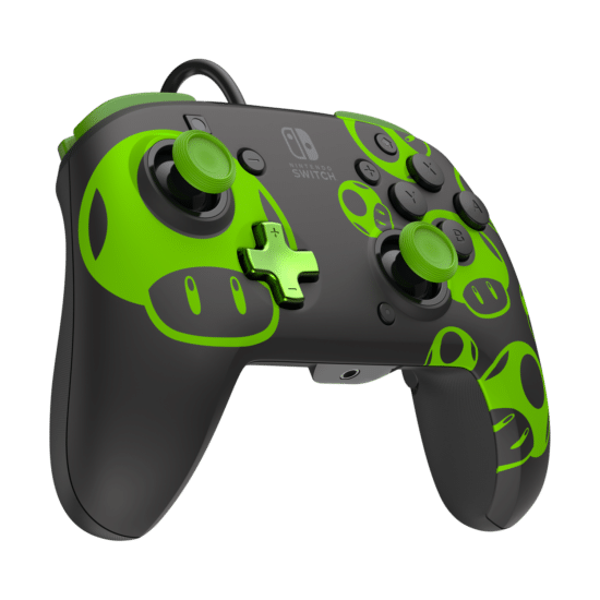 PDP Nintendo Switch Rematch Wired Controller - 1-Up Glow in the Dark