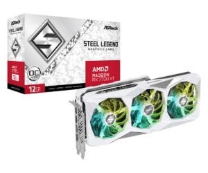 ASRock AMD Radeon RX 7700 XT Steel Legend OC 12GB GDDR6 Graphics Card