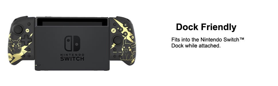 Nintendo Switch HORI Split Pad Pro Controller - Pokémon: Pikachu Black & Gold