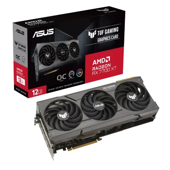 ASUS TUF Gaming AMD Radeon RX 7700 XT OC Edition 12GB GDDR6 Graphics Card