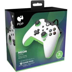 PDP Wired Controller - Neon White (Xbox X|S, Xbox One, PC)