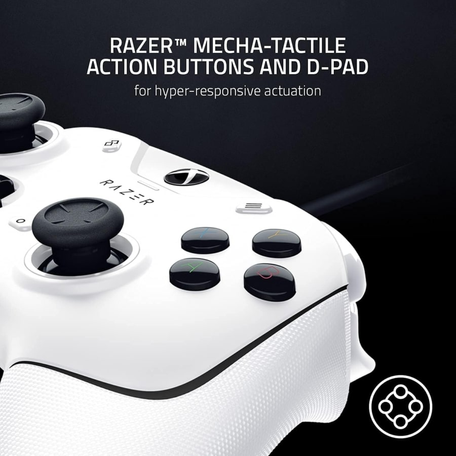 Razer Wolverine V2 Wired Gaming Controller - White