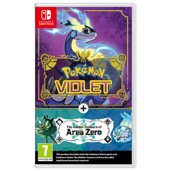 Pokémon Violet + The Hidden Treasure of Area Zero DLC Box Art NSW