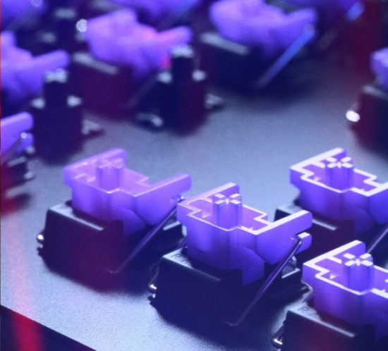 Razer Huntsman V2 - Purple Clicky Optical Switches Gaming Keyboard