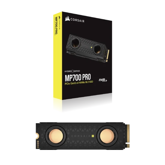 Corsair MP700 PRO Hydro X 2TB M.2 PCIe Gen 5 NVMe SSD with Water-Cooled Block