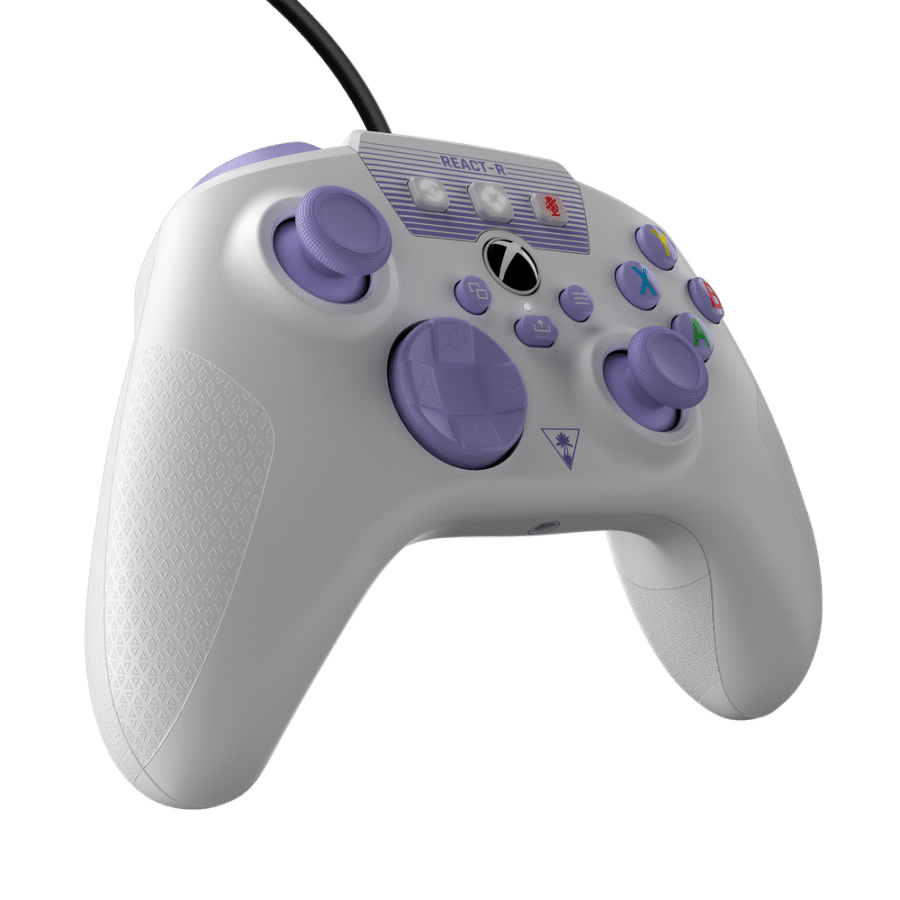 Turtle Beach REACT-R Wired Controller - White & Purple