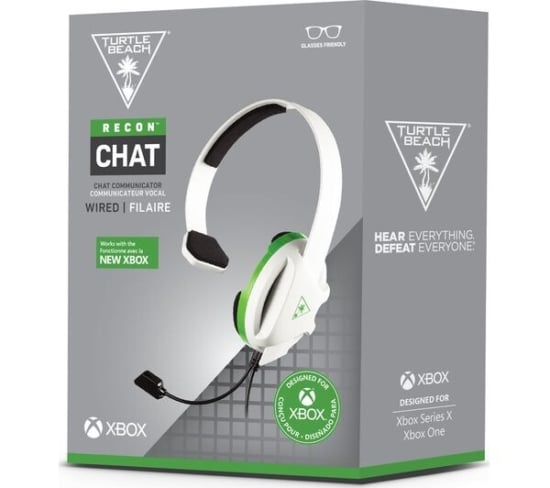 Turtle Beach Recon Chat Wired Gaming Headset - White