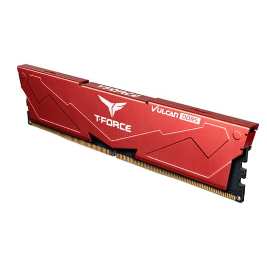 TEAMGROUP T-Force Vulcan 64GB (2 x 32GB) 6000MHz DDR5 Memory Kit - Red