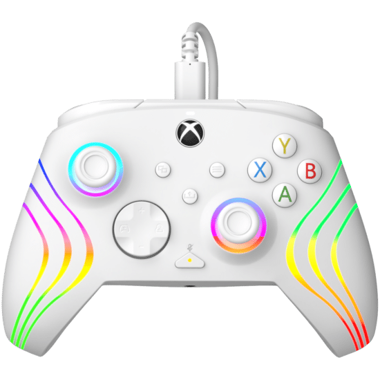 PDP AfterGlow Wave Wired Controller - White (Xbox X|S, Xbox One, PC)