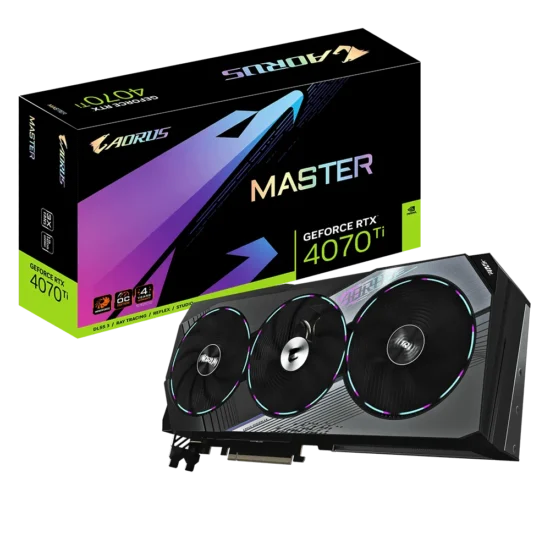 Gigabyte NVIDIA GeForce RTX 4070 Ti AORUS MASTER 12G GDDR6X Graphics Card