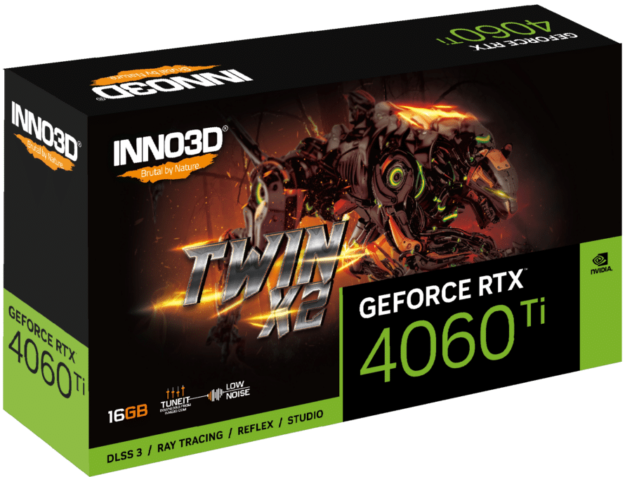 Inno3D NVIDIA GeForce RTX 4060 Ti Twin X2 16GB GDDR6 Graphics Card