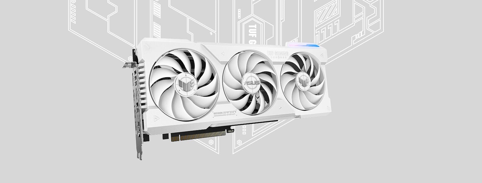 ASUS TUF Gaming NVIDIA GeForce RTX 4070 Ti White OC Edition 12GB GDDR6X Graphics Card