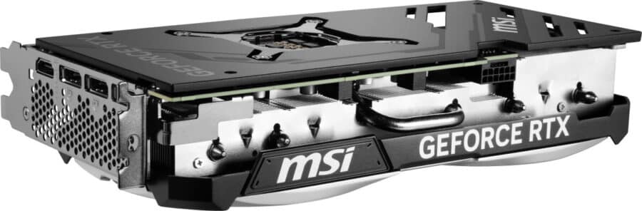 MSI VENTUS GeForce RTX 4070 Ti SUPER 16G VENTUS 2X OC Graphics Card Backplate & Top