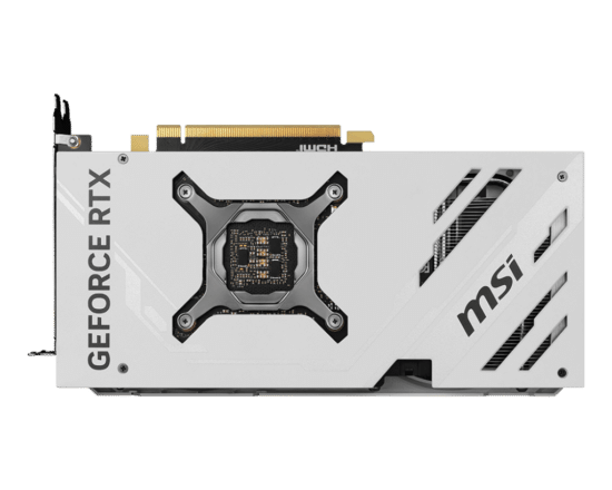 MSI NVIDIA GeForce RTX 4070 VENTUS 2X OC 12G GDDR6X WHITE Graphics Card Backplate