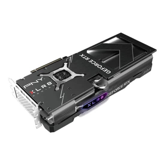 PNY GeForce RTX 4070 Ti 12GB XLR8 Gaming VERTO EPIC-X RGB Triple Fan DLSS 3 Graphic Card Backplate & Ports
