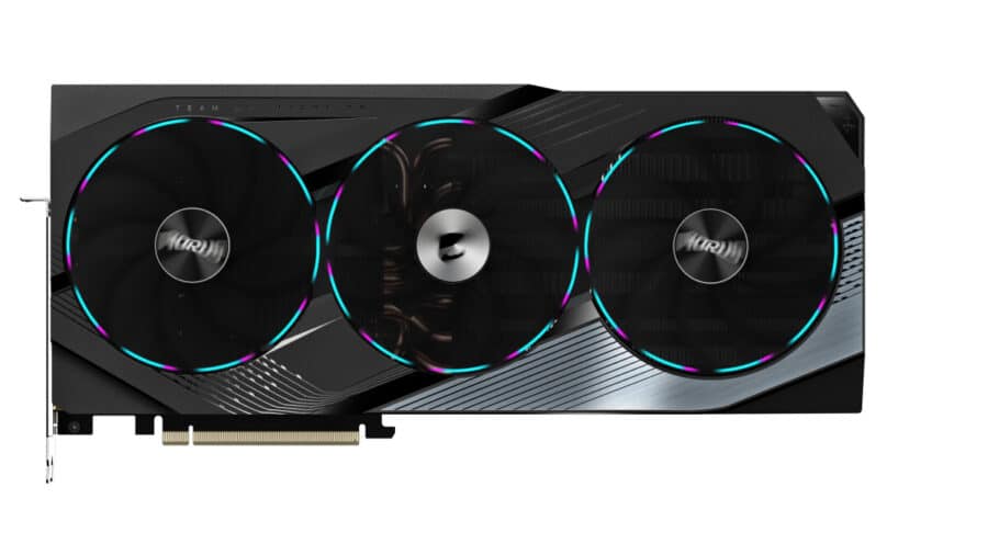 Gigabyte NVIDIA GeForce RTX 4070 SUPER AORUS MASTER 12GB GDDR6X Graphics Card Front View