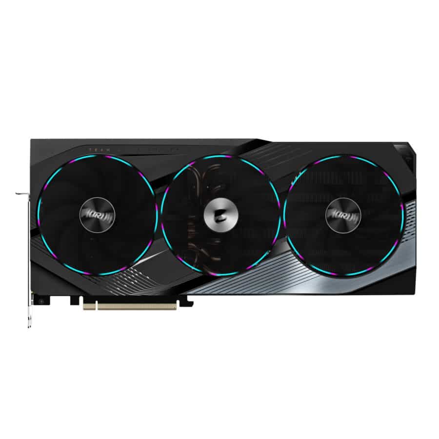 Gigabyte NVIDIA GeForce RTX 4070 Ti SUPER AORUS MASTER 16GB GDDR6X Graphics Card Front View